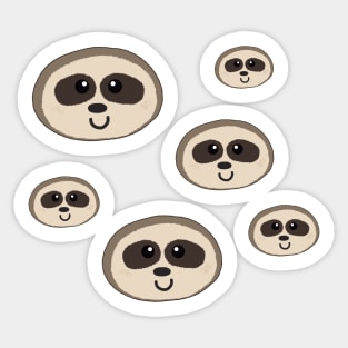 freckled slothy boys Sticker